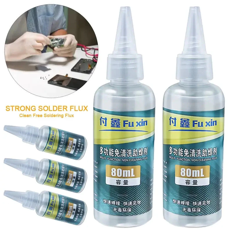 30ml 80ml สแตนเลส Flux แบตเตอรี่ Electrode การประสานอย่างรวดเร็ว Strong Solder Flux การประสาน Flux Liquid