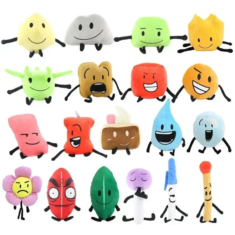 Battle by Dream Island Plush Toys/ ตุ๊กตา BFDI/ ใบอนิเมะ, ดอกไม้ไฟ, ฟองหยดน้ํา, รูปตุ๊กตา, ของขวัญเด
