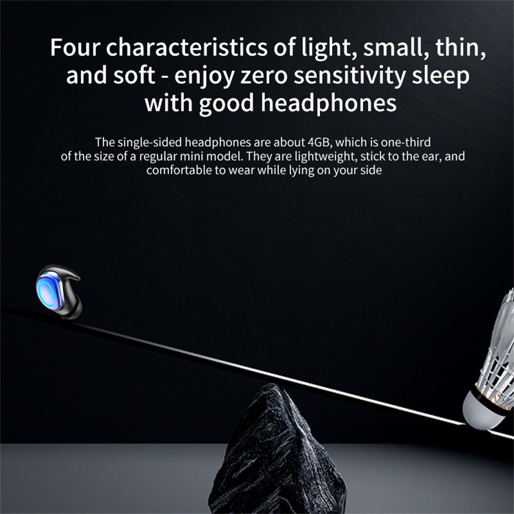 ชัก ถาม9 นอนหลับบลูทูธเดียว5.4หูฟังไร้สายมินิกีฬาหูเดียวเบสหนักกันน้ําในหูชุดหูฟัง