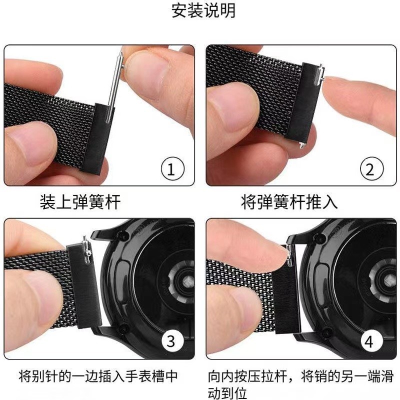 สายนาฬิกาสำหรับ garmin 55 245 165 255 245music 158 venu Sq2 vivoactive3/5สายนาฬิกา20mm22mmแบบสแตนเลส