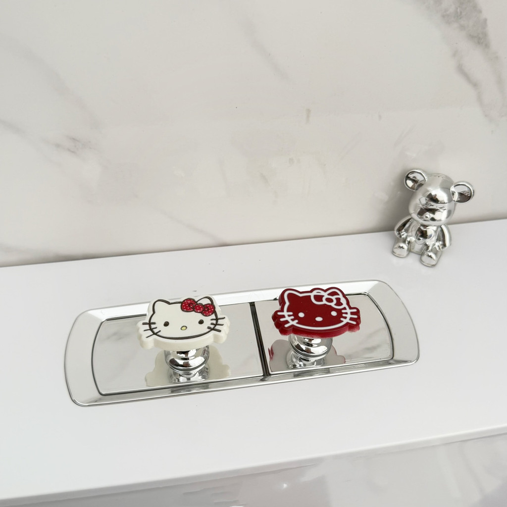 ห้องน้ำแมวการ์ตูนกดปุ่มแรงดันปุ่มเสริมถังน้ำพิเศษสำหรับห้องน้ำในครัวเรือน - รูปที่ 5