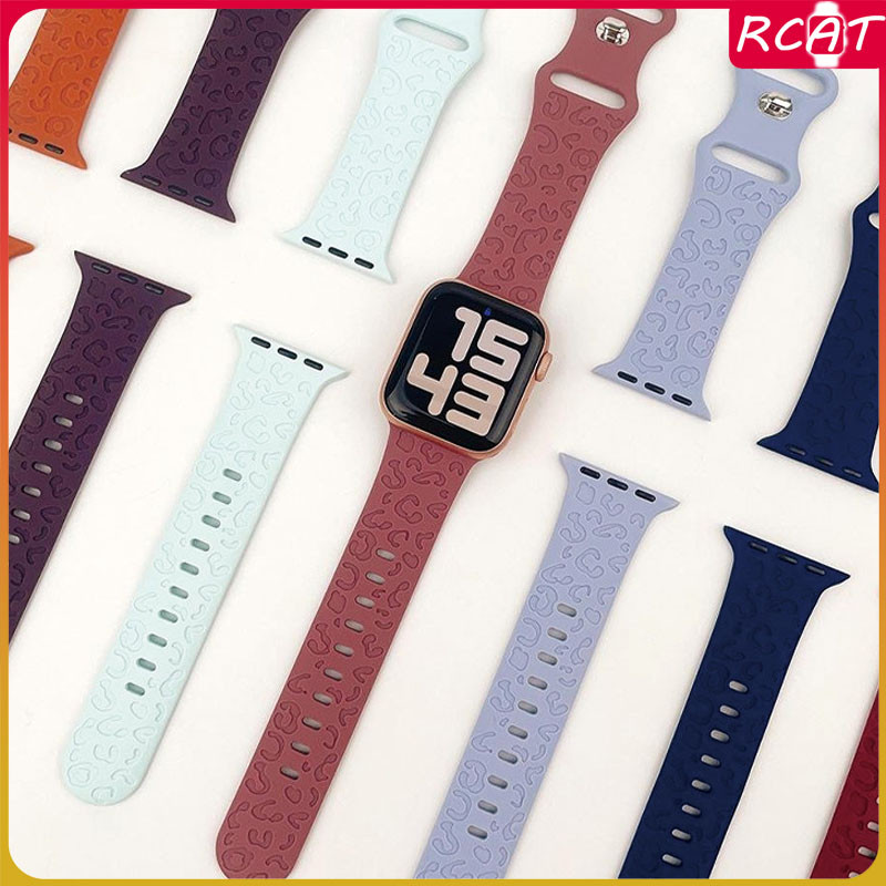 พิมพ์ซิลิโคนสำหรับSmartwatch for IWatch 49 มม.45 41 44 40 38 มม.for Apple Watch Ultra 2 Series 10 9 7 6 8 SE 5 46/42 มม.