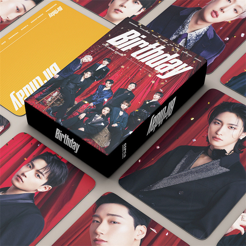 ส่วนลดผลิตภัณฑ์ใหม่ ATEEZ Card 4th JAPAN SINGLE BIRTHDAY โปสการ์ด 10 ซม. การ์ด Kang Lushang Self-Pri