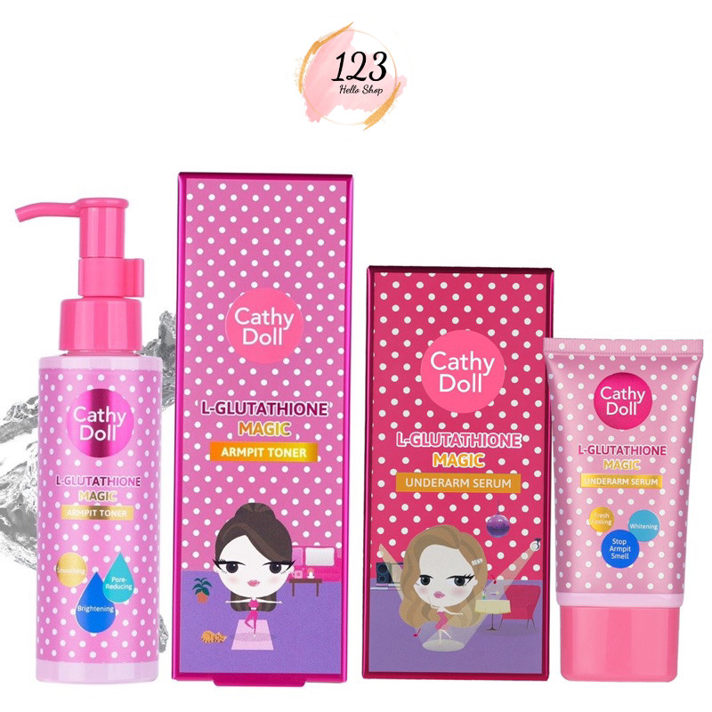 Cathy Doll โทนเนอร์รักแร้ / เซรั่มทารักแร้ ครีมบำรุงรักแร้ L Glutathion Magic Armpit Toner 120 ml/Un
