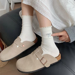 ในไทย-พร้อมส่ง✨ถุงเท้าJK ประดับโบว์ ลูกไม้ น่ารักหวาน INSสไตล์ญี่ปุ่น นักเรียนสำหรับผู้หญิง 2025ใหม่-Move