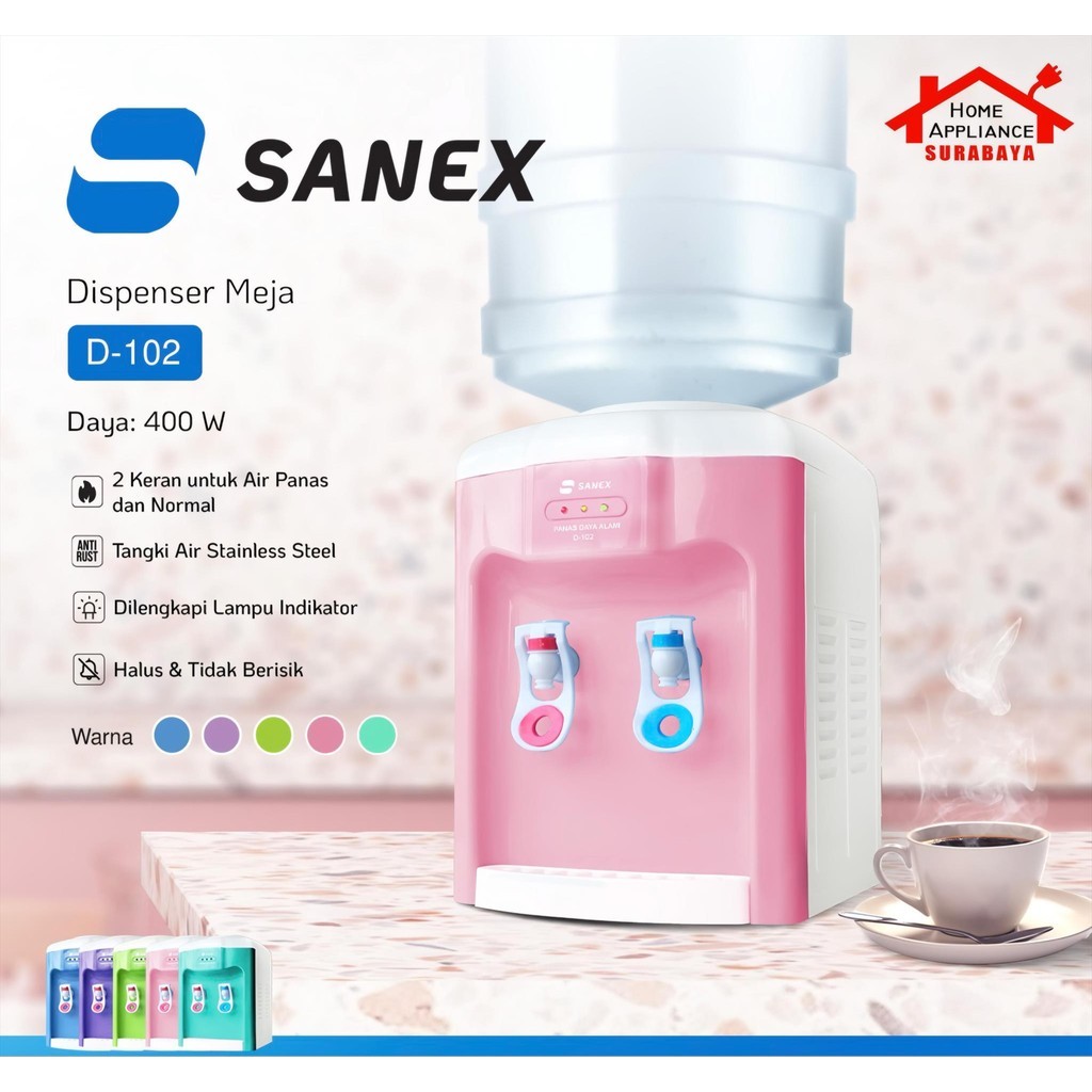 SANEX ตู้กดน้ําแกลลอนด้านบนร้อนและเย็น D-102 / D102 NM04