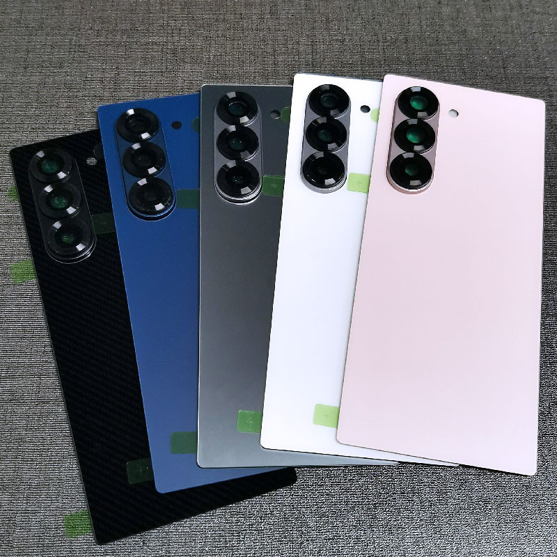 สําหรับ Samsung Galaxy Z พับ 6 Fold6 5G ฝาหลังแบตเตอรี่กระจกประตูด้านหลังเปลี่ยนเลนส์กล้อง z fold6 F