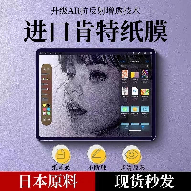 Surprise iPad Paper-like Film 2024/2022 Pro Magnetic air6/5/4 ที่ถอดออกได้ mini6 ฟิล์มป้องกัน 8/9/10