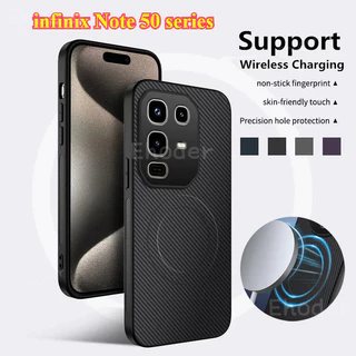 หรูหรา Matte สําหรับ infinix Note 50 Pro Plus 50X 4G 5G 2025 กรณีแม่เหล็กไร้สายสําหรับ Note50 Note50Pro Note50Pro + Note50X Note50S 50S Soft TPU กรณี