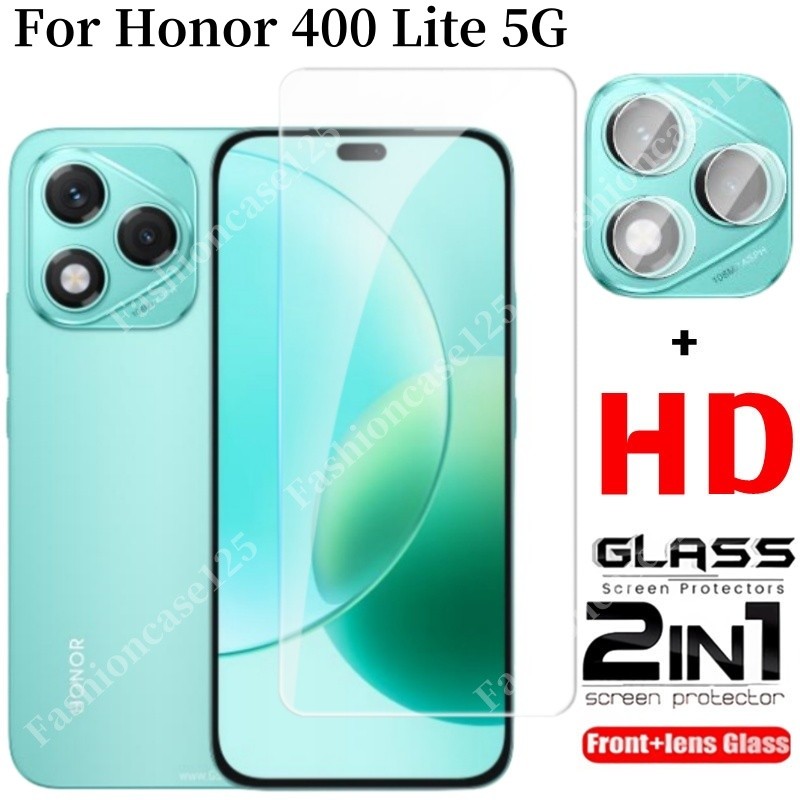 2in1 Honor 400 Lite ป้องกันหน้าจอคลุมทั้งหมดกระจกนิรภัยสําหรับ Honor 400 Lite 5G 400Lite Honor400 20