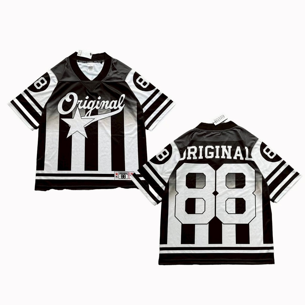 ORIGINAL STAR 88 BLACK WHITE OVERSIZE JERSEY เสื้อยืด