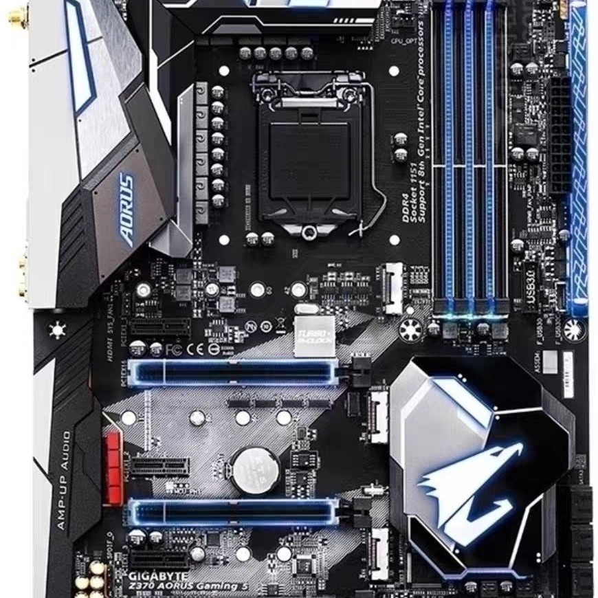 GIGABYTE Z370 AORUS GAMING 5สนับสนุน1151พินหน่วยความจำ D4สนับสนุน8-9รุ่น CPU