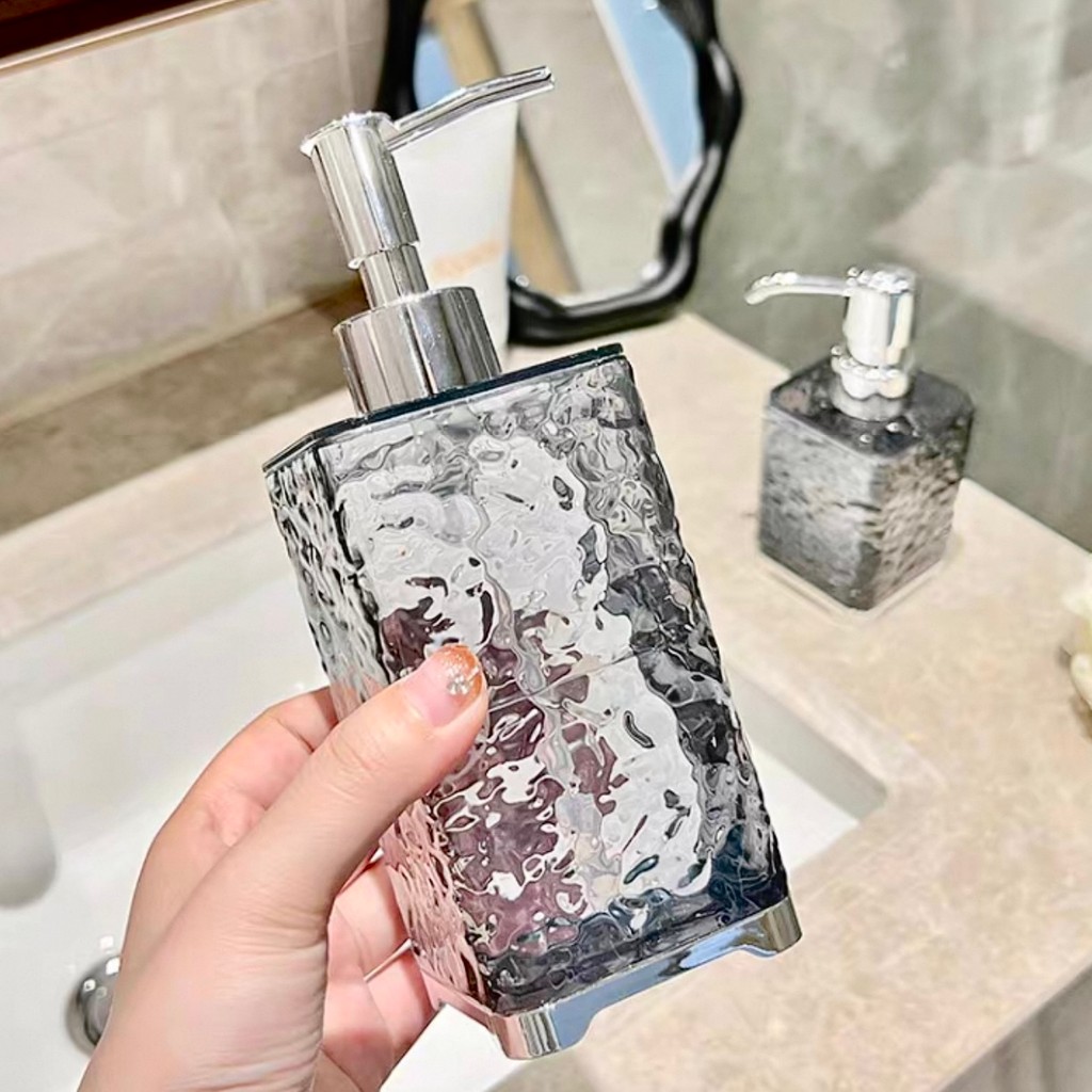 PET ขวดปั้มพลาสติกสีใส ขวด ขวดปั้ม แบบหนา แข็งอย่างดี สําหรับใส่แชมพู โลชั่น 450 ML KKHOME - รูปที่ 4