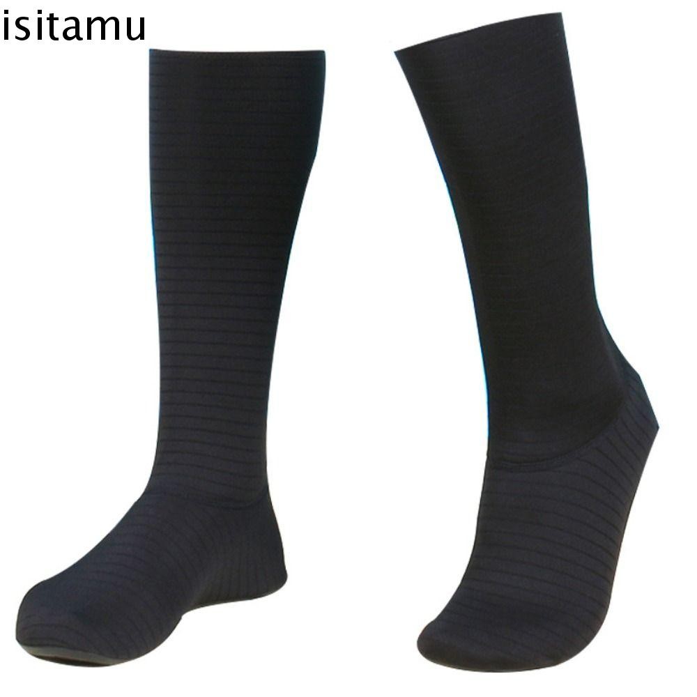 ISITAFT ถุงเท้าดําน้ํากันลื่น หลอดยาวสีดํา 35-44 สําหรับว่ายน้ํา Surf
