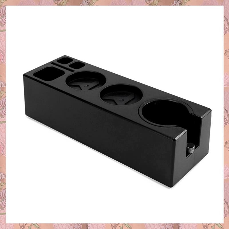 [h3w732xnj.ph] 51-58 มม.ABS Coffee Filter Tamper Holder Coffee Knock Box Espresso Tamper Mat Stand C