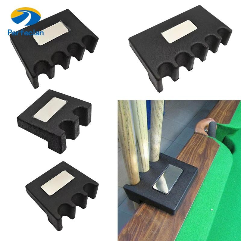 Perfeclan Anti-slip Snooker Cue Rack Pool Cues Holder Rod Organizer Table Mount