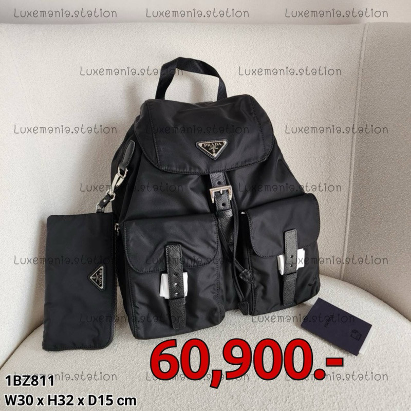 : New!! Prada 1BZ811 Nylon Backpack Bag ‼️ก่อนกดสั่งรบกวนทักมาเช็คสต๊อคก่อนนะคะ‼️