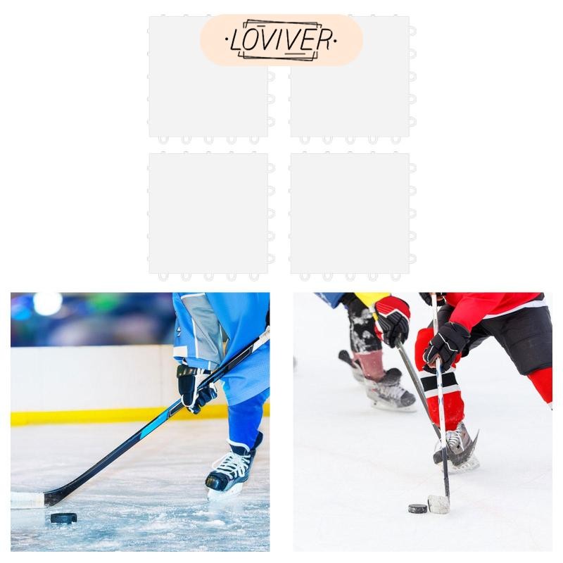 4 ชิ้น Ice Hockey Training Board PETG Passing Roller Skating Ball แบบพกพา Home Roller Skating Ball ฝ