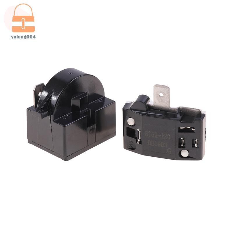 [PE] 2PCS QP2-4.7 PTC Starter Relay 1 Pin ตู้เย็นรีเลย์และ 6750C-0005P ตู้เย็น Overload Protector TH