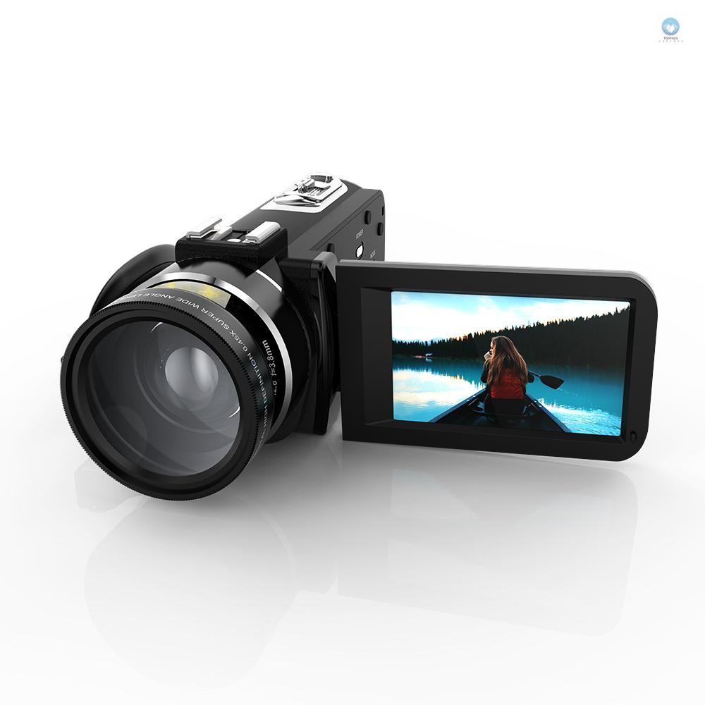 Andoer HDV-Z20 แบบพกพา 1080P Full HD Digital Video กล้อง 37 มม.0.45 เลนส์มุมกว้างสูงสุด 24 Mega พิกเ