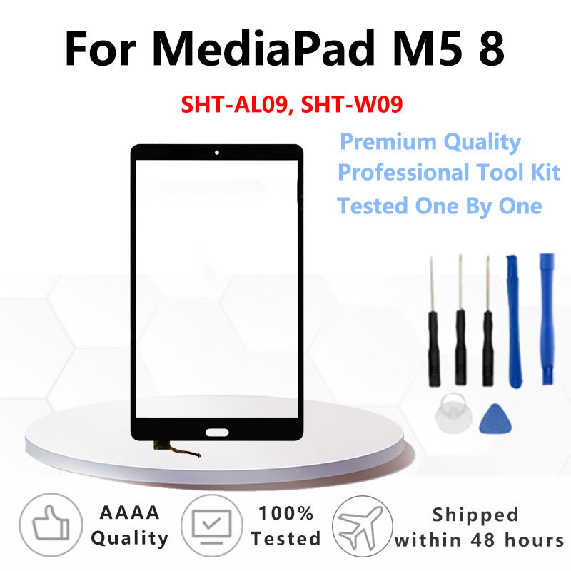 หน้าจอสัมผัสสําหรับ Huawei MediaPad M5 8 SHT-W09 SHT-AL09 จอแสดงผล LCD กระจกด้านนอก Digitizer Sensor
