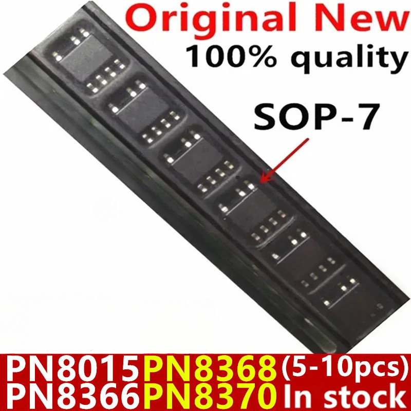 (5 ชิ้น) 100% ใหม่ PN8015 PN8366 PN8368 PN8370 sop-7 ชิปเซ็ต