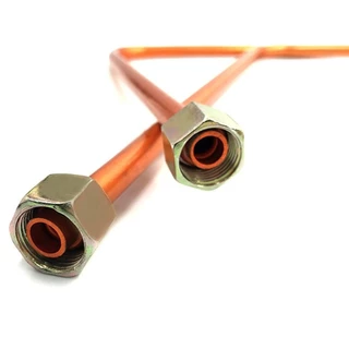 SWEE 1 ชิ้นความดันบรรเทาวาล์วหลอด,อลูมิเนียมทองแดง-plated Bendable Air Compressor ไอเสียหลอด,ทนทาน 200/400/600/800 มิลลิเมตร Air Line ท่อฮาร์ดแวร์เครื่องมือ