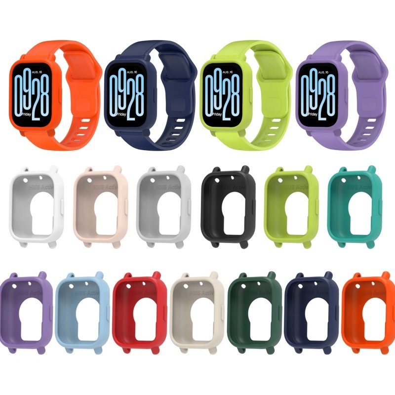 เคส Redmi Watch 5 Active / Redmi Watch 5 Lite ปลอกซิลิโคนอ่อนนุ่มเคสสําหรับสมาร์ทวอทช์ปลอกปกอ่อนสําหรับ 5active 5lite watch5 อุปกรณ์เสริม