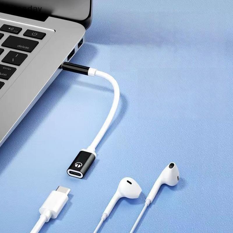 Ritasday 1 ชิ้น 3.5 มิลลิเมตรชาย Type-C หญิงหูฟัง Aux Cable Converter Type-C ถึงแบนหูฟังรอบหัวอะแดปเตอร์สายใหม่
