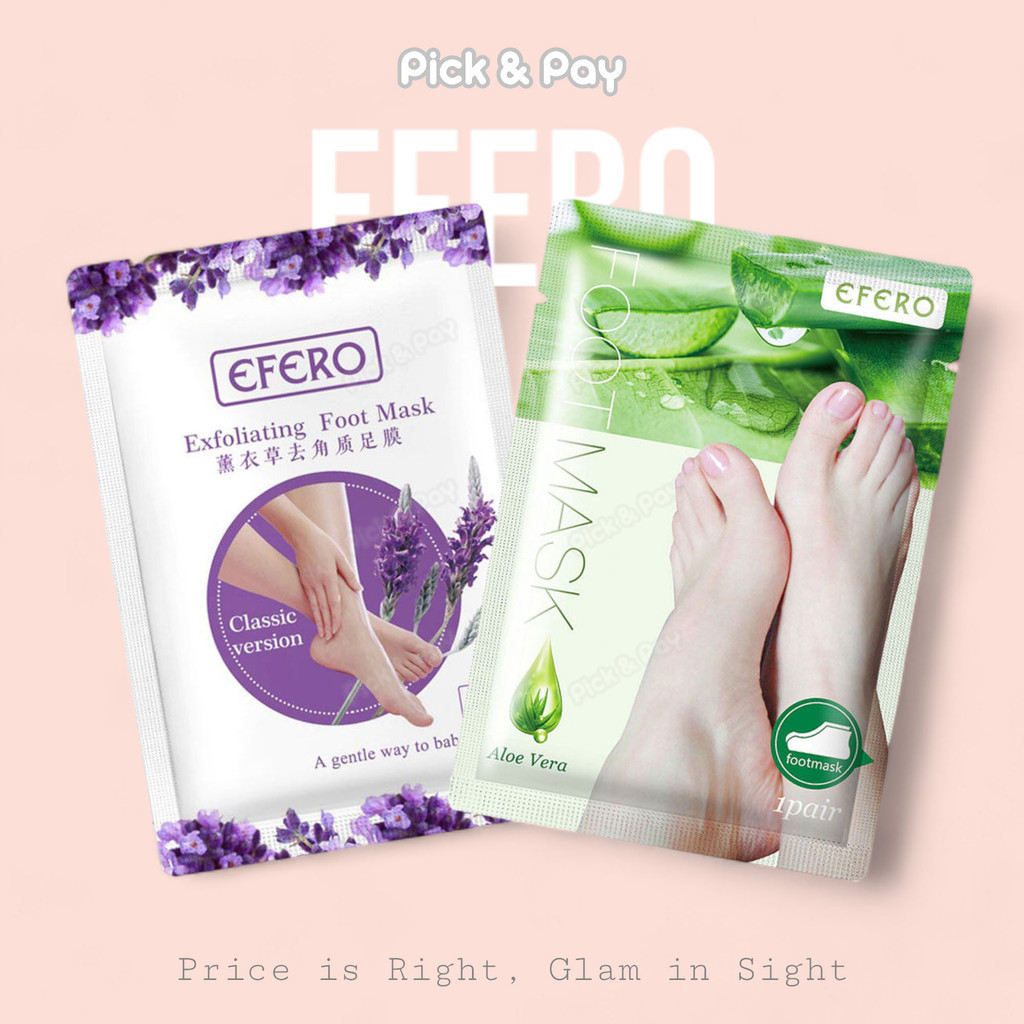 EFERO มาส์กลอกเท้า Exfoliating Foot Mask