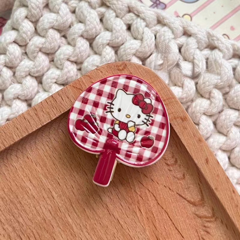 กิ๊บพัดลมคิตตี้แมว หวานน่ารัก อินเทรนด์ เรียบคลิปแบบเป็ด - รูปที่ 4