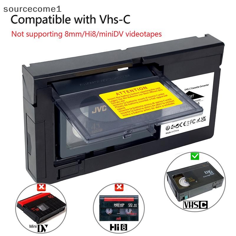 ใหม่สําหรับ VHS-C SVHS Camcorders Motorized VHS Cassette Adapter ไม่ใช่สําหรับ 8 มม./MiniDV/Hi8 VHS-