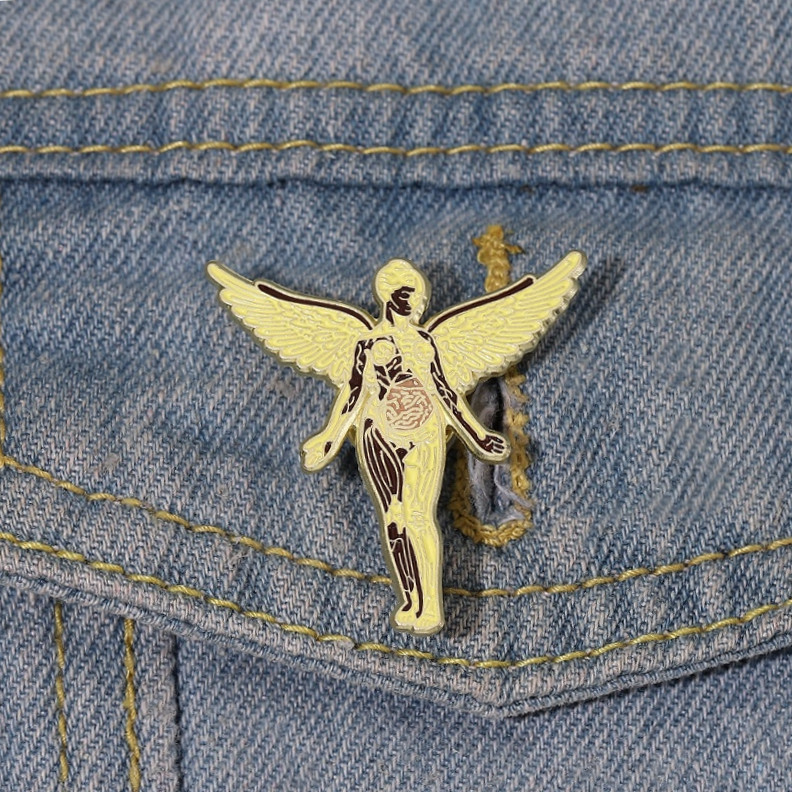 Nirvana เข็มกลัด รูปปีกนางฟ้า เครื่องประดับ สําหรับเก็บสะสม ให้เพื่อน