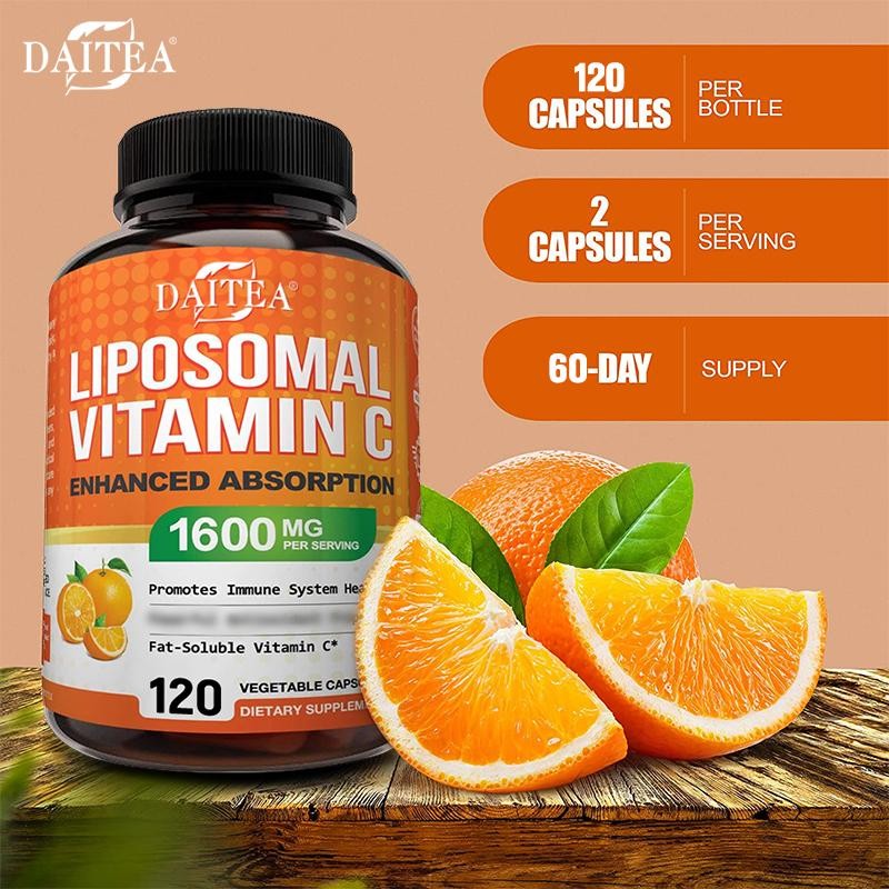 วิตามินซี Liposomal - รองรับระบบภูมิคุ้มกัน รองรับสุขภาพหัวใจ ส่งเสริมการผลิตคอลลาเจน