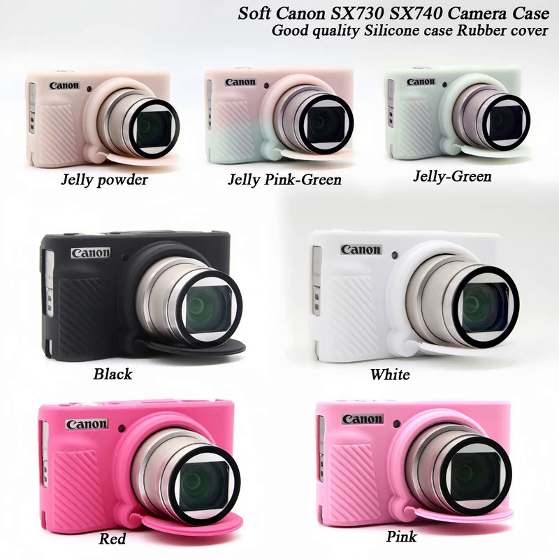 Soft SX740 silicone Case Camera Bag Skin For Canon PowerShot SX730 SX740 SX740HS Rubber Camera case 