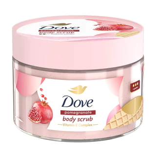 Dove โดฟ บอดี้ สครับ พอมมากราเนท 280 กรัม สครับ ขัดผิวกาย เนียนนุ่ม