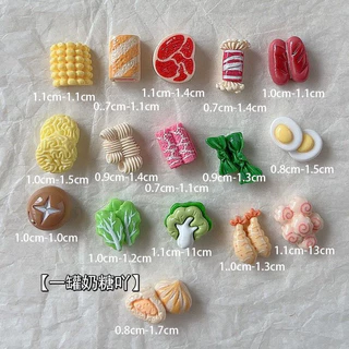 [100ในสต็อก] ส่วนผสมหม้อไฟขนาดเล็กจำลองอาหารเล่นครีมกาว DIY วัสดุแม่เหล็กติดตู้เย็นถ้วยน้ำตกแต่งมืออุปกรณ์ DIY