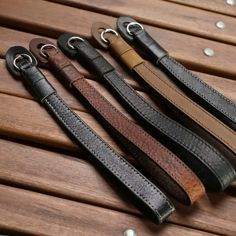 AYdgcam Handmade Genuine Leather Camera Wrist Strap For FUJJI Fujifilm XT4  X100F Leica Q2 Canon Nik