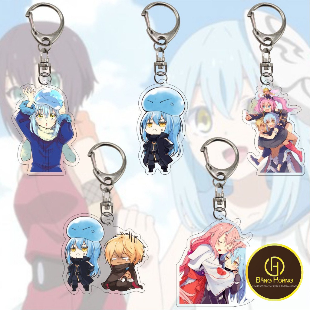 พวงกุญแจตัวการ์ตูน Rimuru Tempest สีสันสดใส Lip-Friendly อะนิเมะ Rimuru Tempest พวงกุญแจ-DH