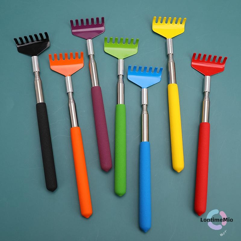 Lontimemio] กรงเล็บสแตนเลส มีดโกนด้านหลัง Telescopic Retractable Back Massage Scratcher ใหม่