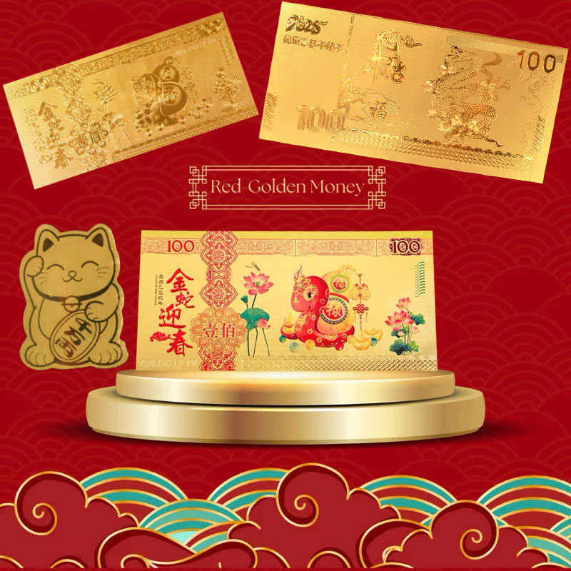 กรุงเทพ พร้อมส่ง ธนบัตรฟอยล์สีทอง 2025 ธนบัตรของสะสมที่ระลึกแผ่นทองฟอยล์ ของขวัญปีใหม่