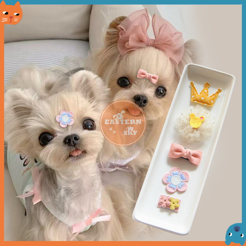 5 ชิ้น/แพ็คสัตว์เลี้ยงน่ารัก BB คลิปกิ๊บลูกสุนัขเท็ดดี้ Marzis สุนัขแมวกิ๊บสัตว์เลี้ยง Headwear อุปกรณ์เสริมผม