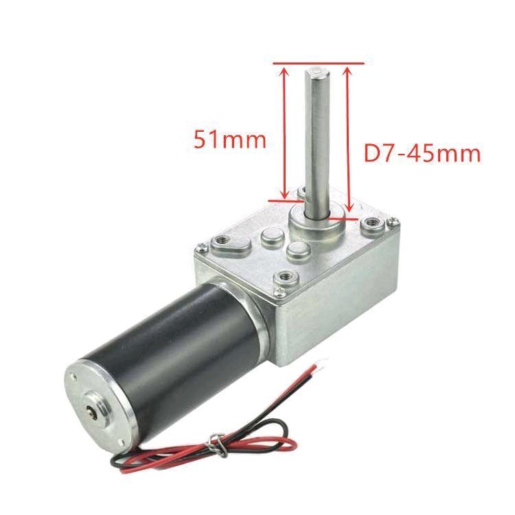 5840-31zy DC กังหันหนอนเกียร์มอเตอร์ล็อคตัวเองแรง52mm DC มอเตอร์แกนยาว