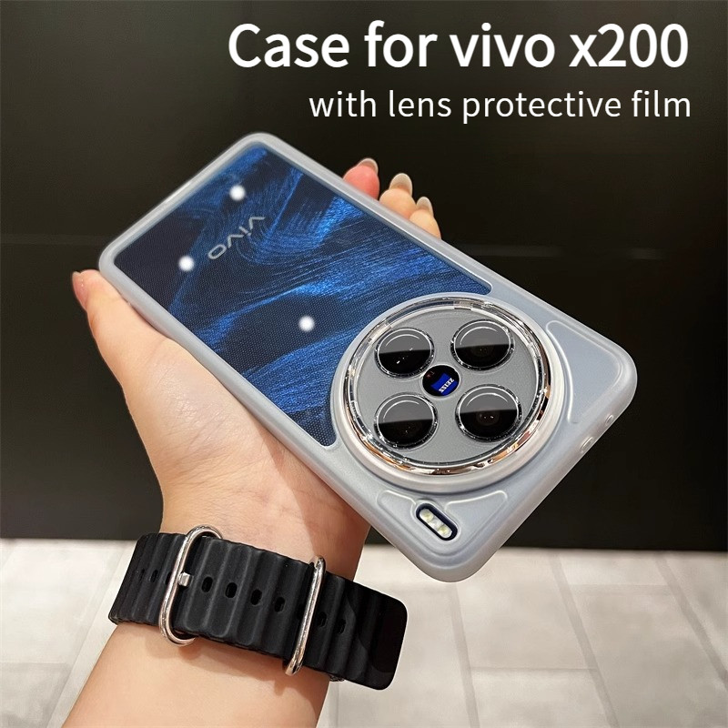 ป้องกันเลนส์เคสสําหรับVIVO X200 PRO MiniปลอกVIVO X200 X100 X100S X90 X90S X80 X70 X70T PRO + ULTRA Shockpoofป้องกันกรณีเลนส์โปร่งใสคลุมทั้งหมดเคสโทรศัพท์