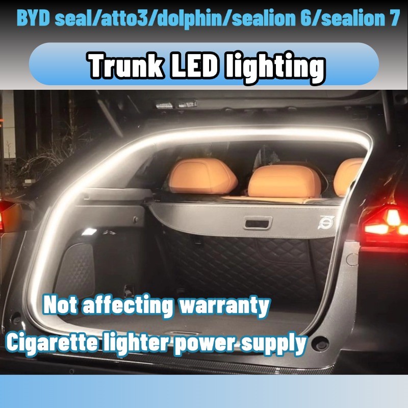 Byd seal/dolphin/atto3/sealion 6/sealion 7 แถบไฟ LED กันน้ํา ยืดหยุ่น ดัดแปลง สําหรับติดท้ายรถยนต์ ของแต่ง ชุดแต่ง accessories