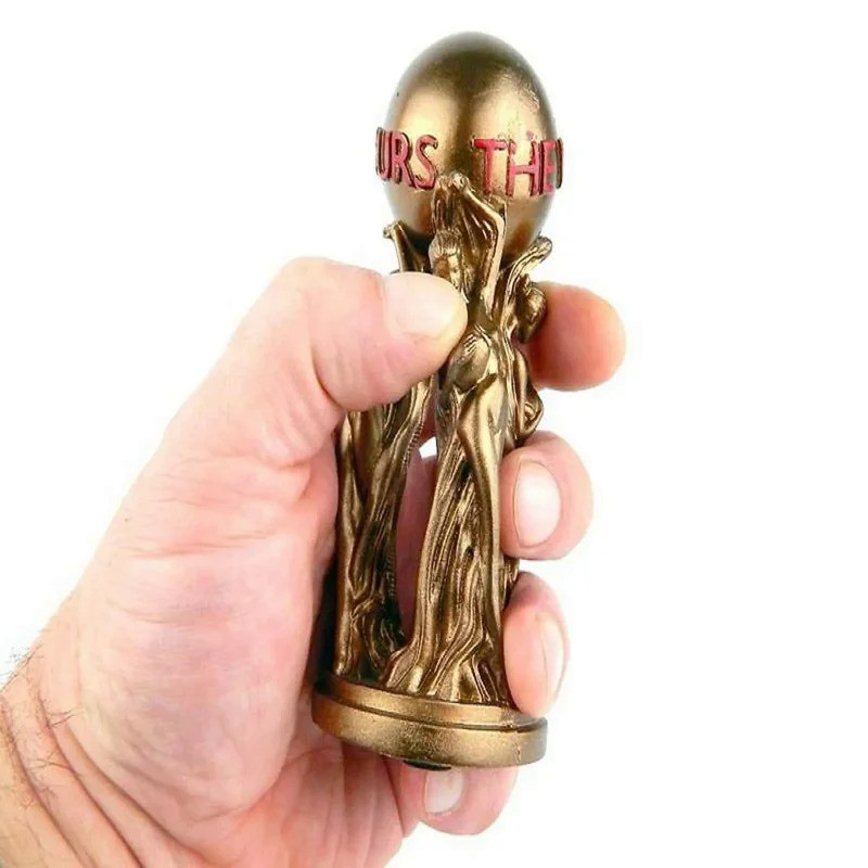 The World Is Yours Statue Resin Champion Sculpture Trophy Figurines Office Home Decor for Birthdays 