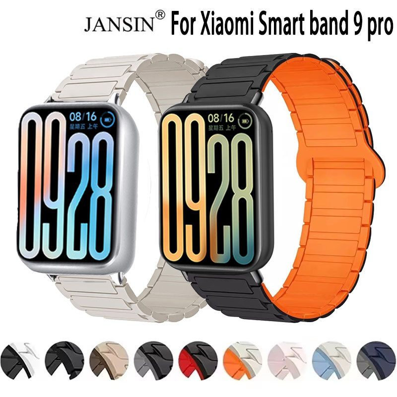 สายนาฬิกาข้อมือ แม่เหล็ก สำหรับ Xiaomi Smart Band 10 pro มม.