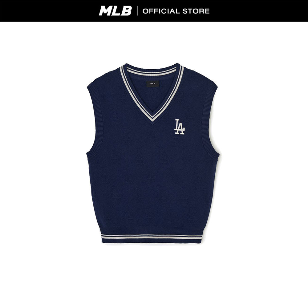 MLB เสื้อกั๊ก ยูนิเซ็กส์ Monogram รุ่น 3AKPM0244 07NYL สีน้ำเงิน