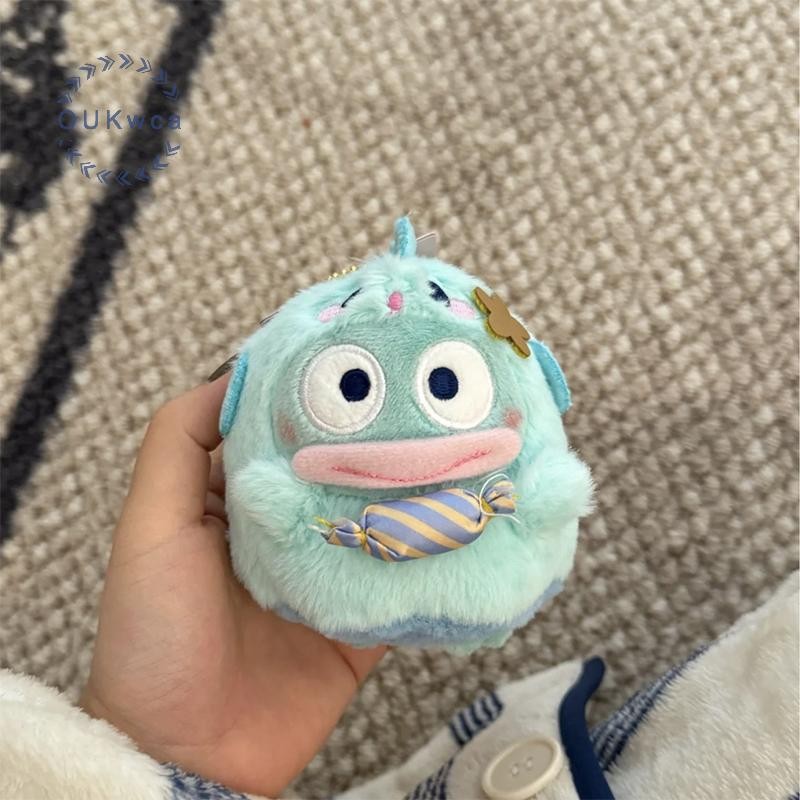 Oukwca Kawaii Ghost Sanrio Hello Kitty ของเล่นตุ๊กตาพวงกุญแจ Kuromi Cinnamoroll ตุ๊กตาตุ๊กตาจี้กุญแจรถแหวนกระเป๋าตกแต่งของขวัญเด็กใหม่