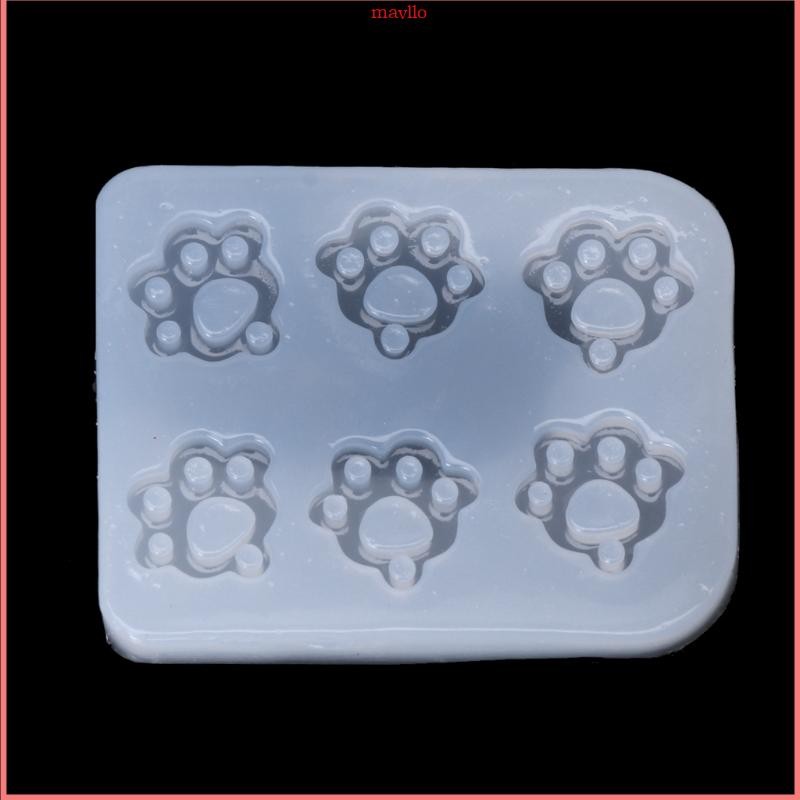 Mavlo สําหรับ Cat Claw Paws ซิลิโคน Fondant แม่พิมพ์เครื่องประดับจี้ทําอีพ็อกซี่เรซินแม่พิมพ์